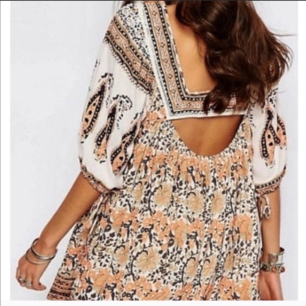 Free people open back boho tunic - Picture 5 of 5